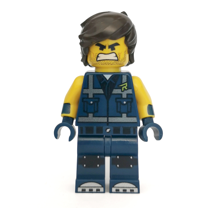 Lego Rex Dangervest (Dual Sided Head with Clenched Teeth)
