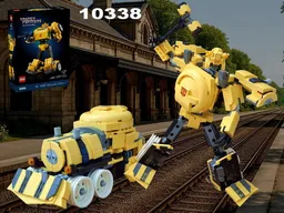 Transformer Bumblebee (Hearts of Steel ) / train locomotive using LEGO 10338: Bumblebee