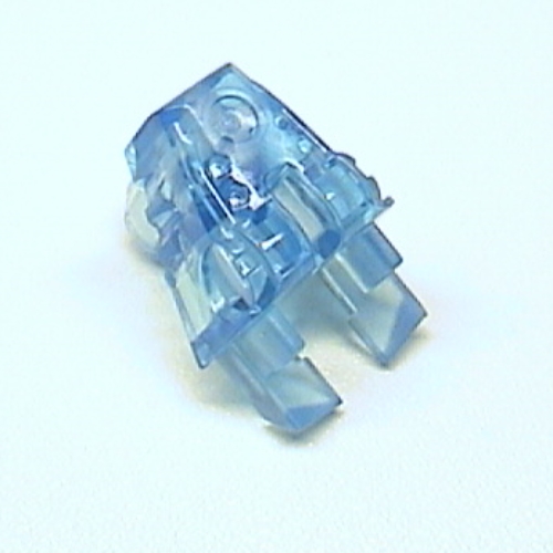 Lego Large Figure Head Connector Block Eye/Brain Stalk / Trans-Medium Blue