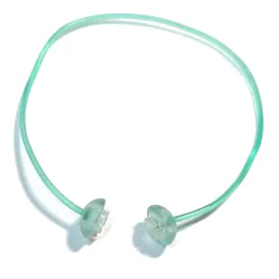 Clikits Cord, Jelly String, 240mm, Trans-Very Light Blue Caps / Trans-Light Blue