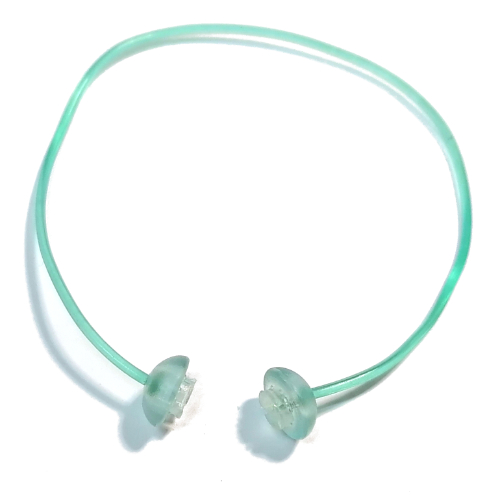 Lego Clikits Cord, Jelly String, 240mm, Trans-Very Light Blue Caps / Trans-Light Blue
