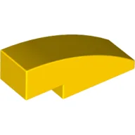 Brick Curved 3 x 1 No Studs / Yellow