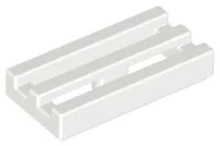 Tile Special 1 x 2 Grille with Bottom Groove