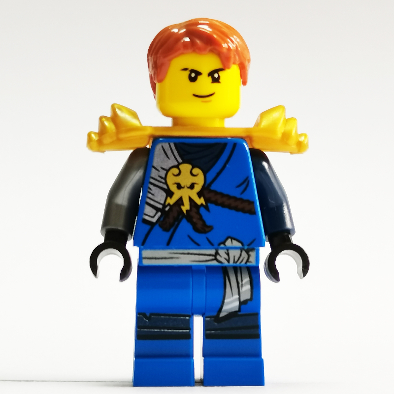 Lego Jay in Honor Robes with Hair and Pearl Gold Shoulder Armour (Day of the Departed)