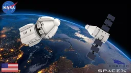 1:110 Scale SpaceX Dragon Duo
