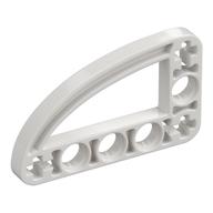 Lego Technic Beam 3 x 5 L-Shape with Quarter Ellipse Thin / White