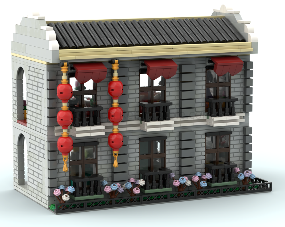 Lego Dragon Courtyard Seafood Restaurant - Part 3 (Kitchen & Main Dining Hall)