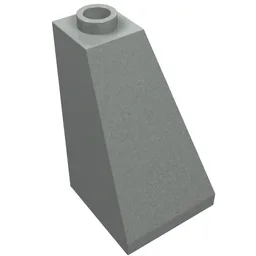 Brick Sloped 75° 2 x 2 x 3 Double Convex / Light Gray