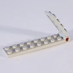 Hinge Plate 2 x 9 with Hole in between 4 Studs