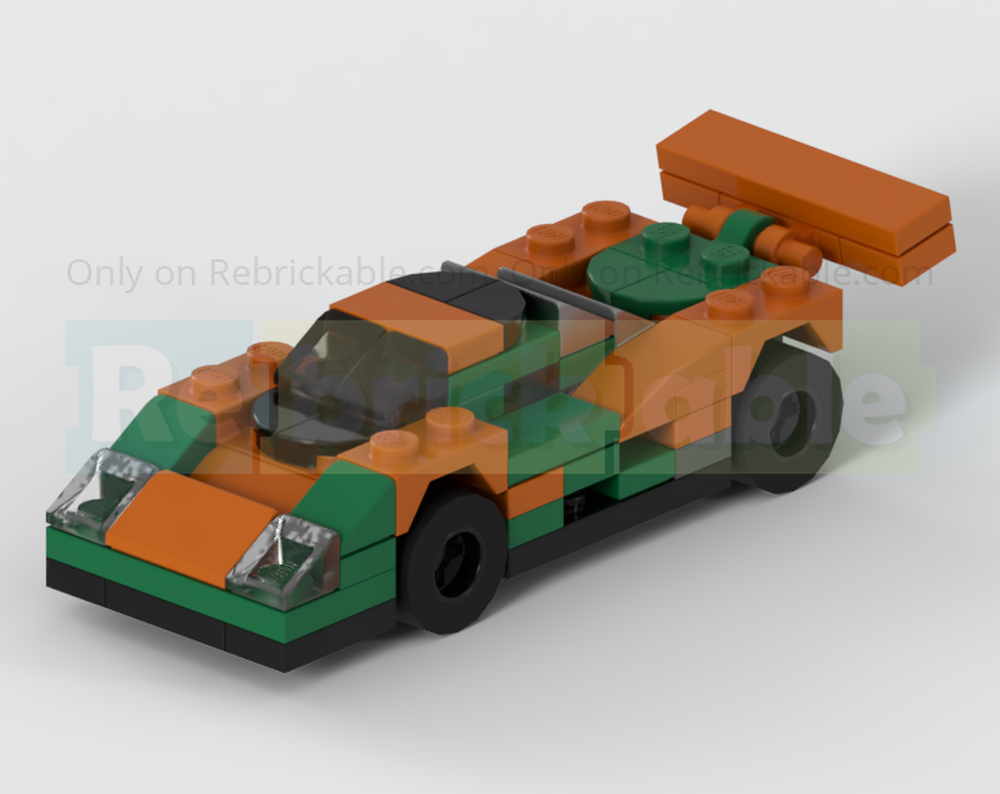 Lego Mazda 787B Group C Racing Car - Half Speed Champions Scale