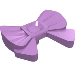 Headwear Accessory Bow with Pin / Medium Lavender