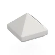 Brick Sloped 45° 1 x 1 x 2/3 Quadruple Convex [Pyramid] / White