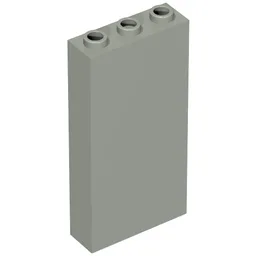Brick 1 x 3 x 5 with Side Supports / Light Gray