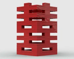 Chinese Character :Four Sides Happiness Pen Container
