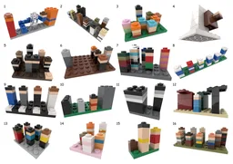 Micro blocky caracters