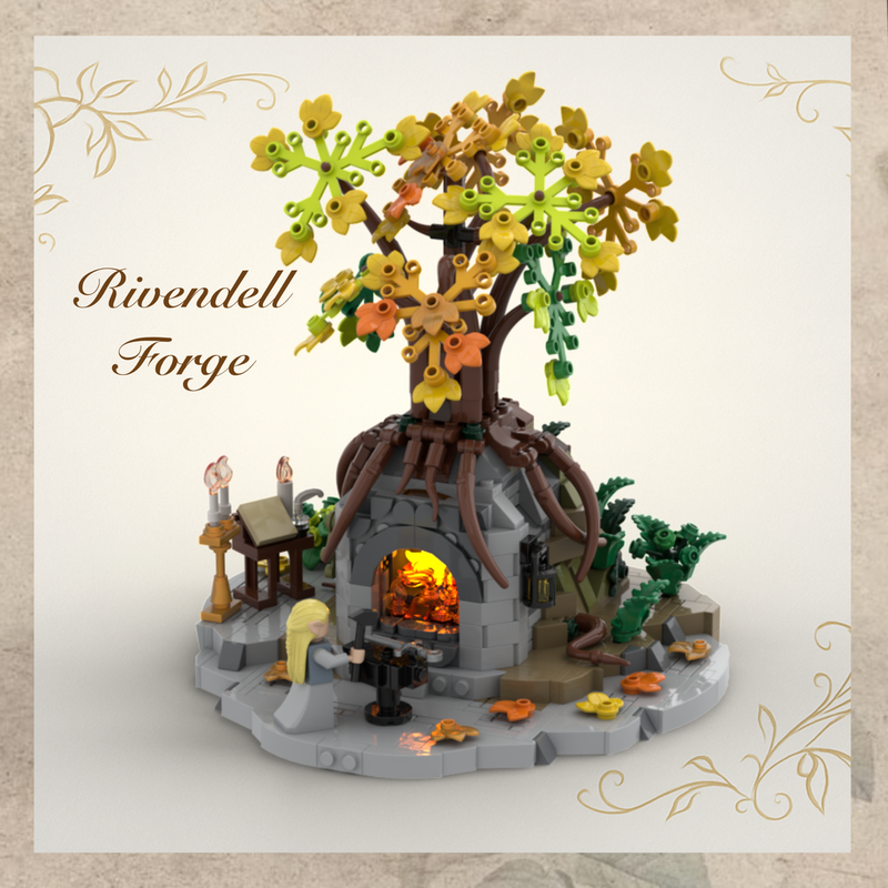Lego Reforging of Narsil — Rivendell side build