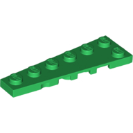 Lego Wedge Plate 6 x 2 Left / Green