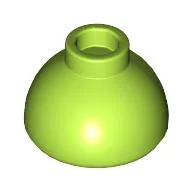 Brick Round 1.5 x 1.5 Dome Top [Plain] / Lime