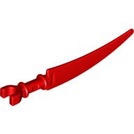 Lego Weapon Sword Scythe Blade with Clip Pommel / Red