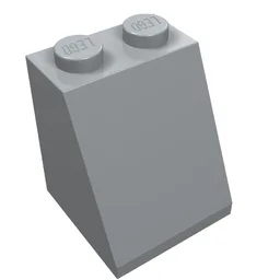 Brick Sloped 65° 2 x 2 x 2 with Bottom Tube / Light Bluish Gray