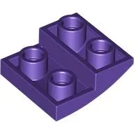 Brick Curved Inverted 2 x 2 x 2/3 / Dark Purple