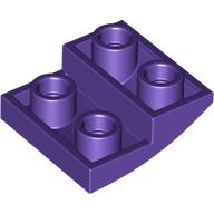 Lego Brick Curved Inverted 2 x 2 x 2/3 / Dark Purple