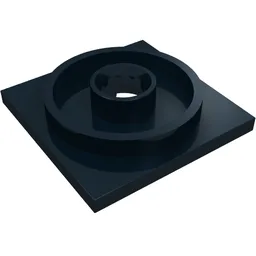 Turntable 4 x 4 Square Base / Black