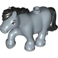 Animal, Pony with Black Mane, Tail Pattern / Sand Blue