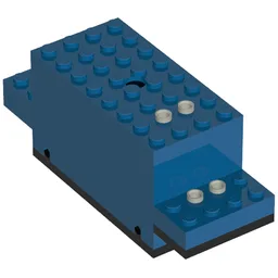 Motor, Train, 4.5V 12 x 4 x 4 Type I / Blue