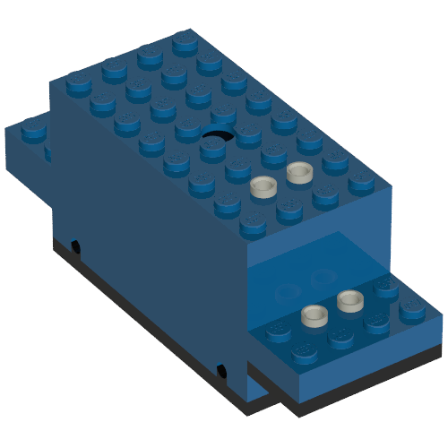 Lego Motor, Train, 4.5V 12 x 4 x 4 Type I / Blue