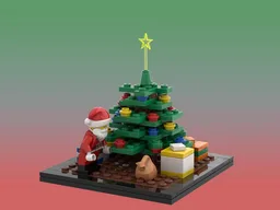 Christmas tree diorama