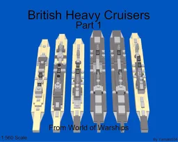 1:560 Scale British Heavy Cruisers(WOWS) Part 1