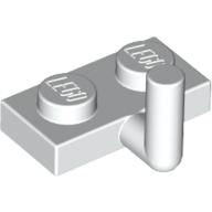 Lego Plate Special 1 x 2 with Bar Up [Horizontal Arm 5mm] / White