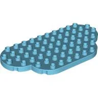 Duplo Plate 12 x 6 Rounded (Cloud) / Medium Azure