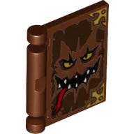 Book Cover with Monster Face Print