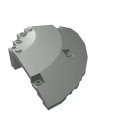 Panel 10 x 10 x 2 1/3 Quarter Saucer Top / Light Gray
