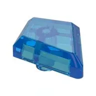 Tile Special 1 x 2 Diamond Plain / Trans-Dark Blue