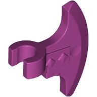 Lego Weapon Axe Head, Clip-on (Viking) [Thick Clip] / Magenta