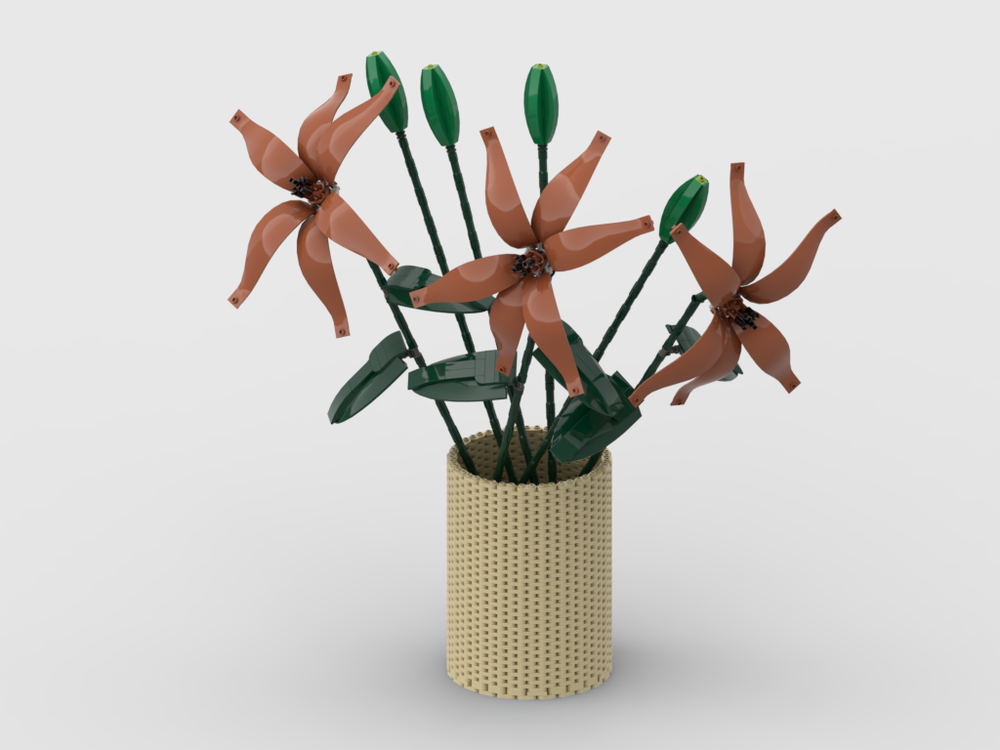 Lego Lilian Flower in a vase #2