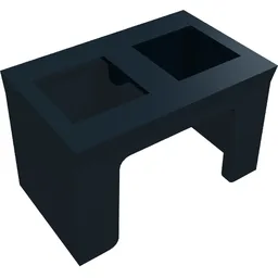 Minifig Hipwear Leg Anti-Blast Kama [Star Wars Accessory] / Black