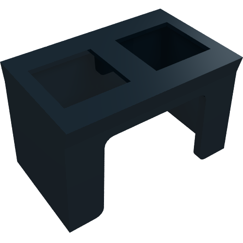 Lego Minifig Hipwear Leg Anti-Blast Kama [Star Wars Accessory] / Black