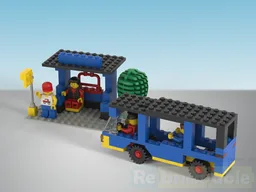6363 Bus with bus stop