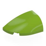 Lego Brick Round, Curved Double 3 x 2 Beveled with Stud Notch Left / Lime