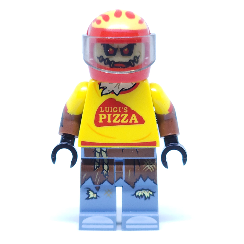 Lego Scarecrow in Pizza Delivery Outfit