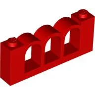 Fence 1 x 6 x 2 / Red