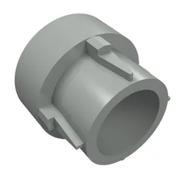 Technic Driving Ring Extension, 4 Ridges / Light Gray