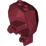 Rock Boulder Hinged Half (Chima Exploding Rock Half) / Dark Red