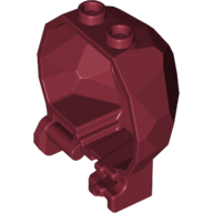 Lego Rock Boulder Hinged Half (Chima Exploding Rock Half) / Dark Red
