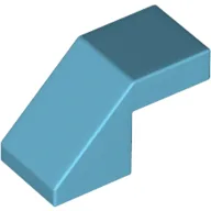 Brick Sloped 45° 2 x 1 with 2/3 Inverted Cutout and no stud / Medium Azure