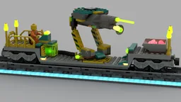 Rock Raiders Train Mobile Laser